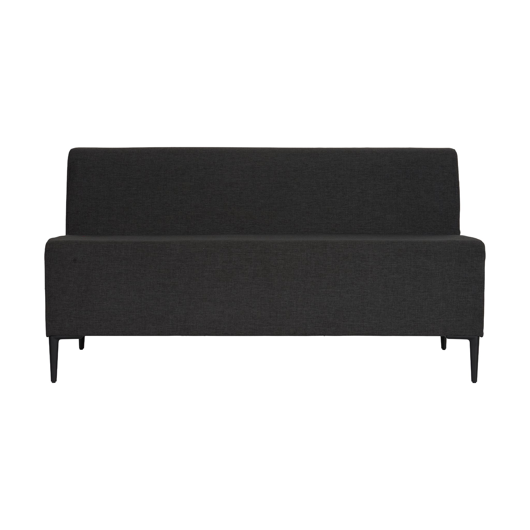 Lucca Two Seater Lounge Charcoal