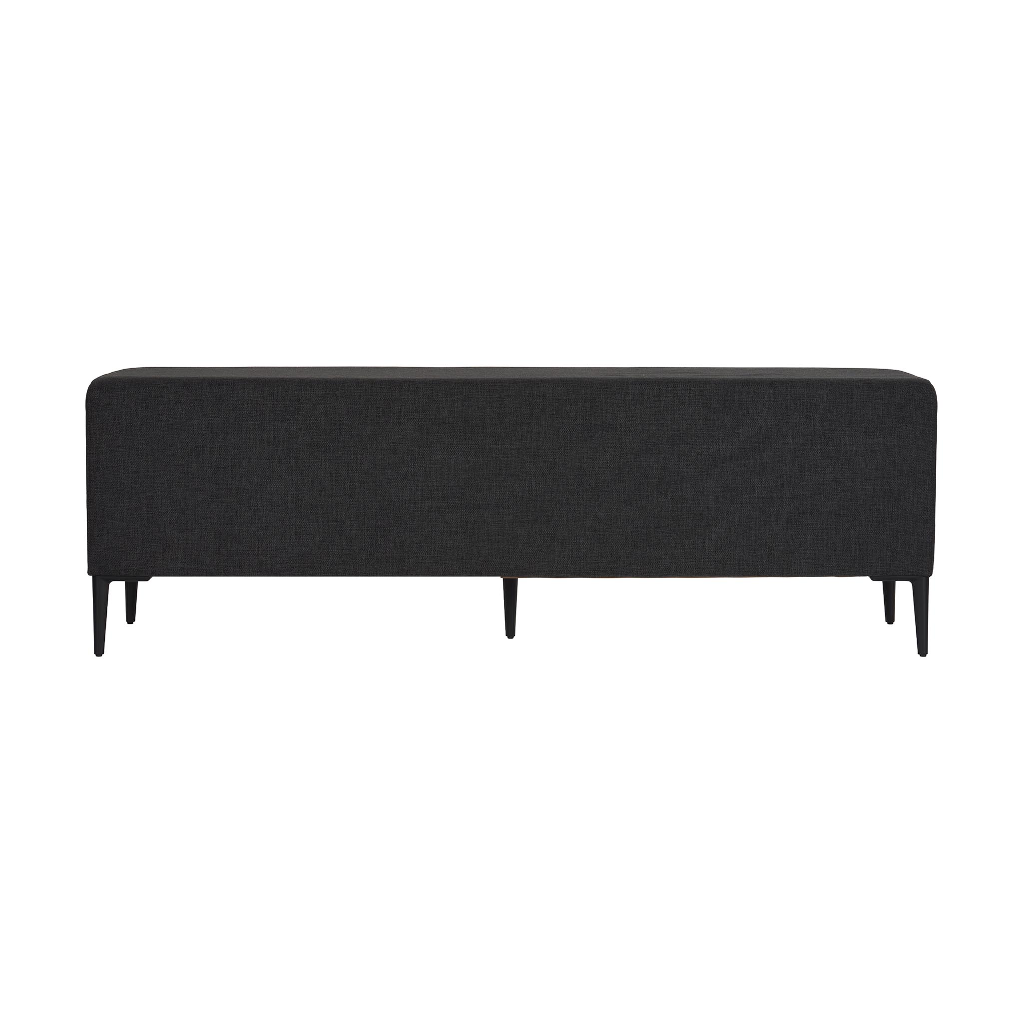 Lucca Bench Seat Charcoal