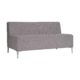 Lucca Two Seater Lounge Light Grey