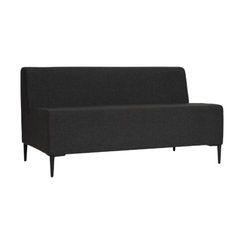 Lucca Two Seater Lounge Charcoal