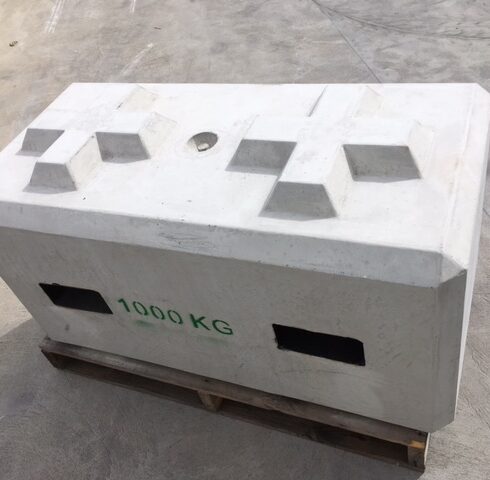 1 Ton Concrete Weight with Tyne Holes