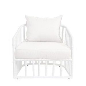 white tiffany armchair