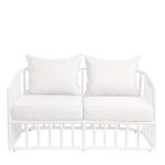 white tiffany two seater lounge