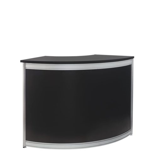 Curved Registration Counter Small Black - Kit