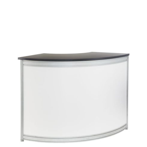 Curved Registration Counter Small White - Kit