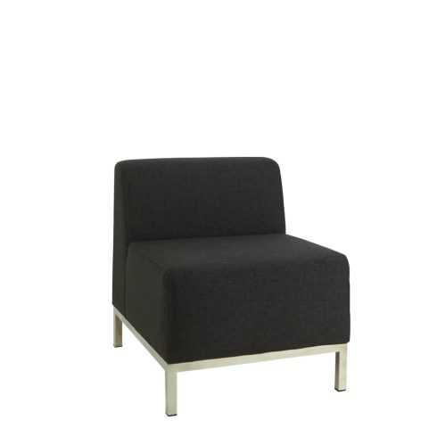 Lucca One Seater Lounge Charcoal
