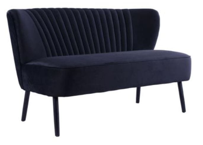 Mollie Lounge Two Seater Black