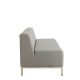 Lucca Two Seater Lounge Light Grey