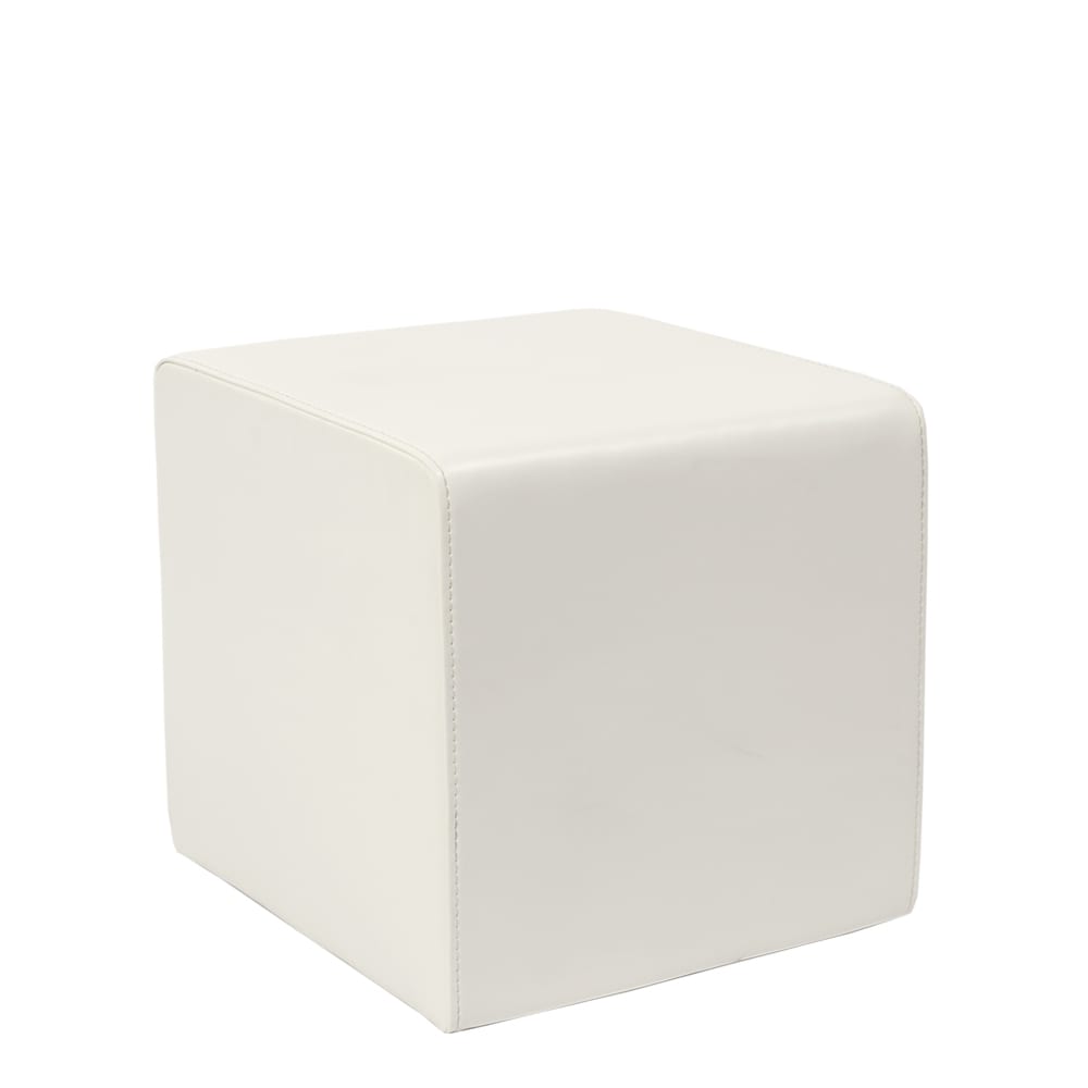 Cube Ottoman White