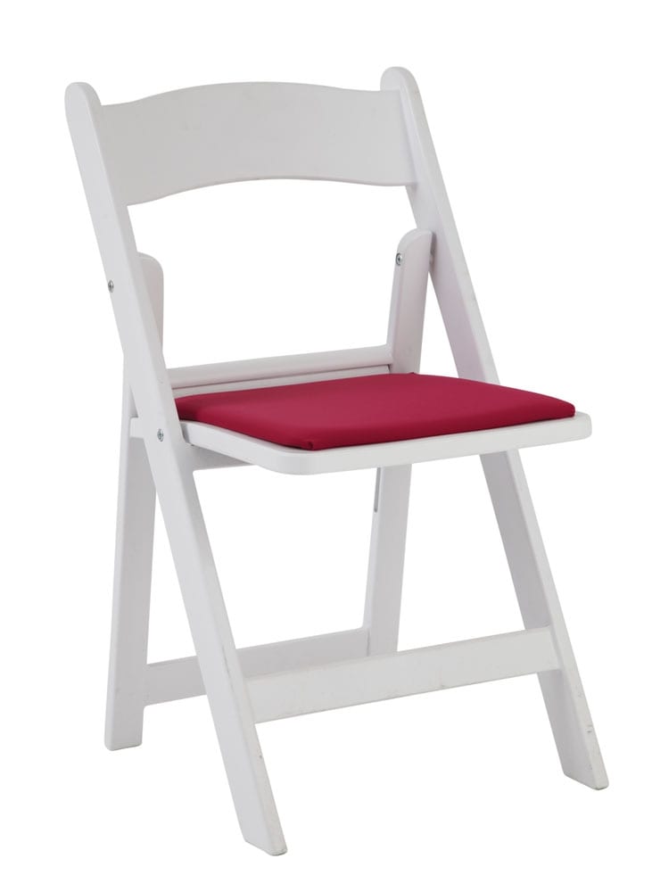 Folding Padded Chair White