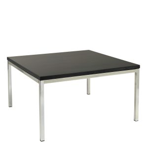 Square black coffee table for hire