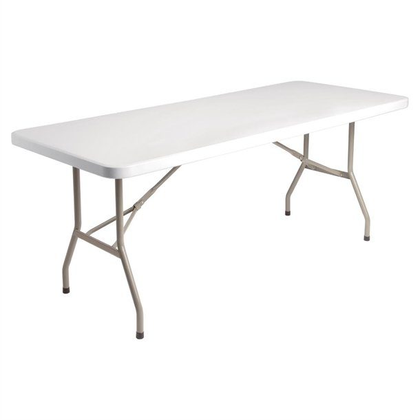Banquet Trestle Table Plastic White