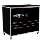 Quattro Counter Cupboard Black Signage custom