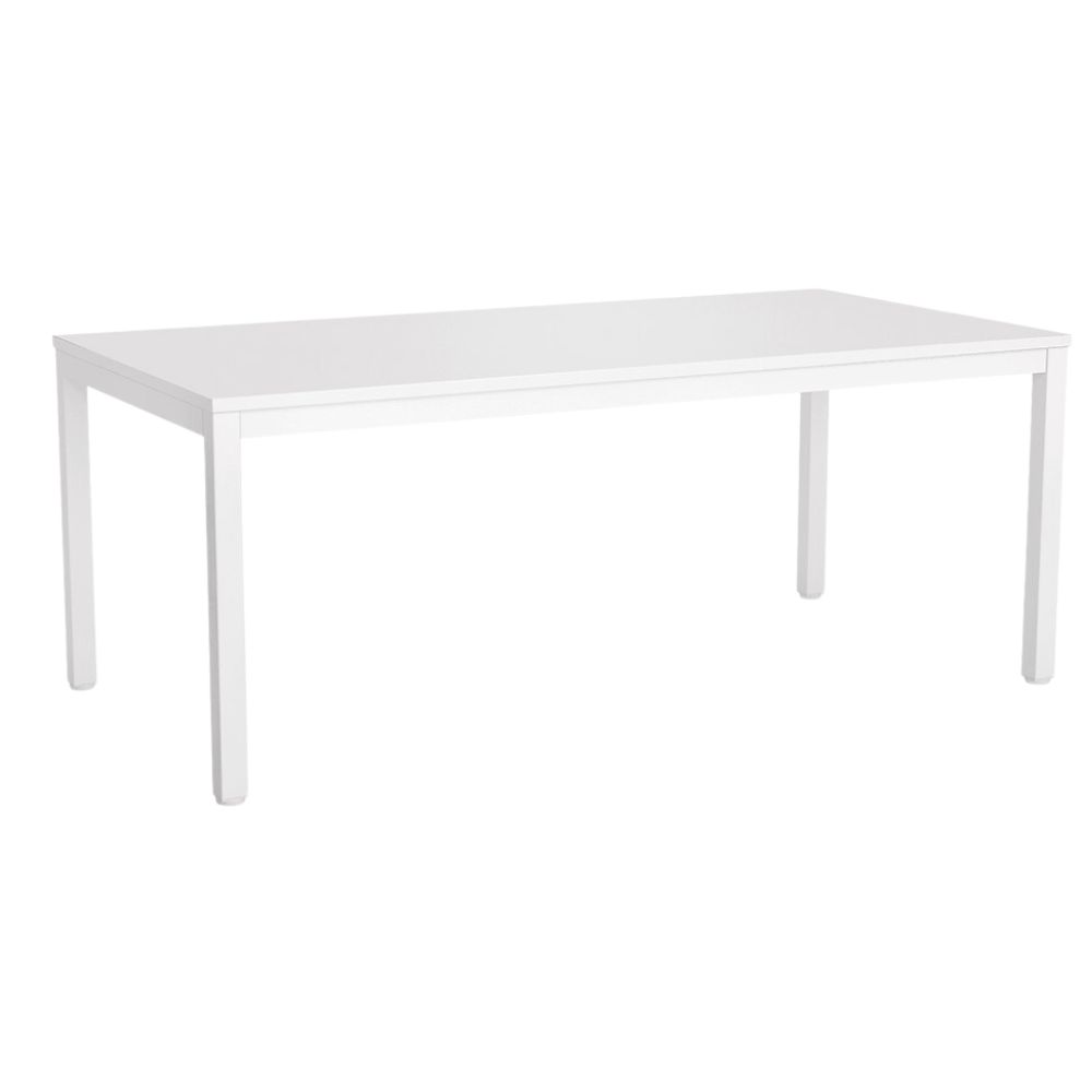 Table with square leg and whitewash top
