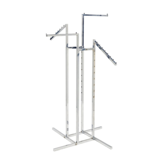 4 Way Chrome Clothes Rack Moreton Hire