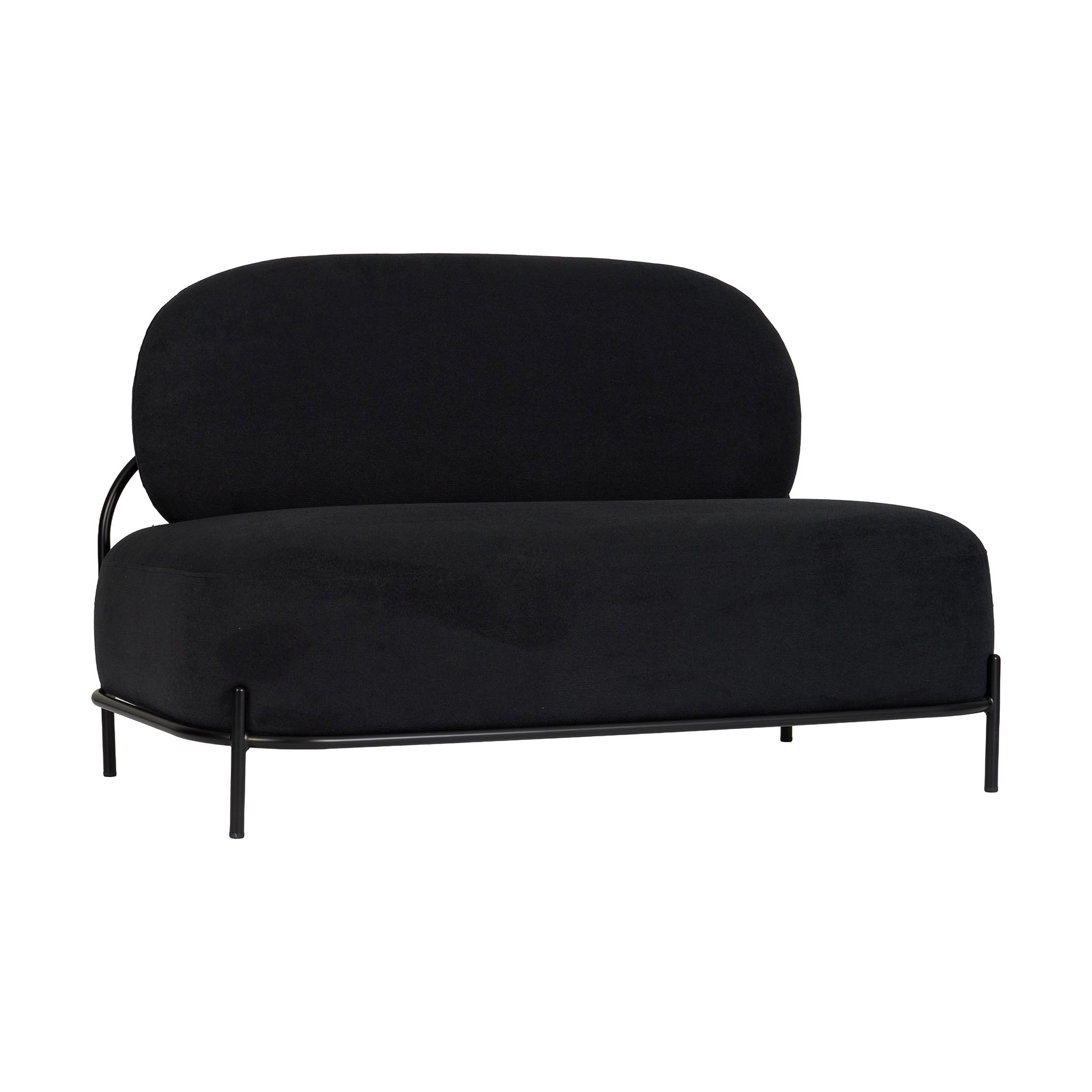 Temp Two Seater Lounge Black