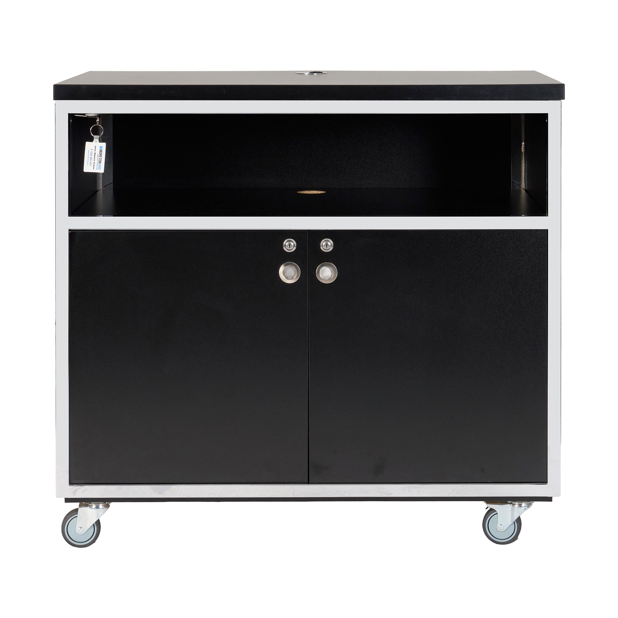 Quattro Counter Cupboard Black