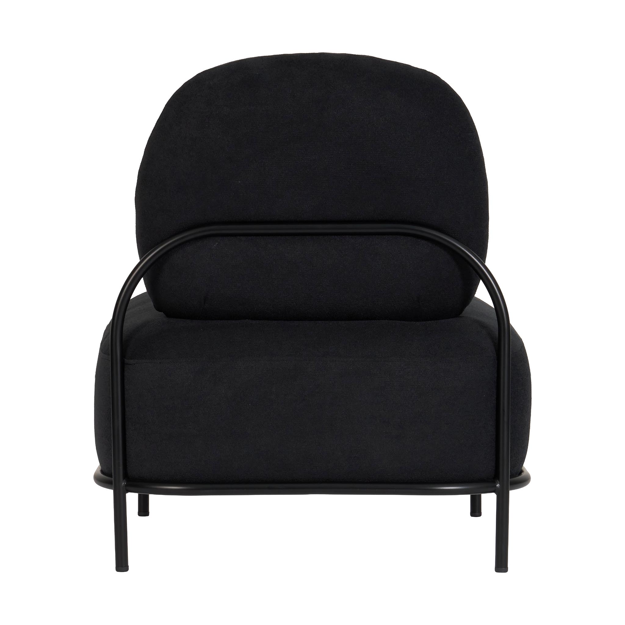 Temp One Seater Lounge Black