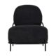 Temp One Seater Lounge Black