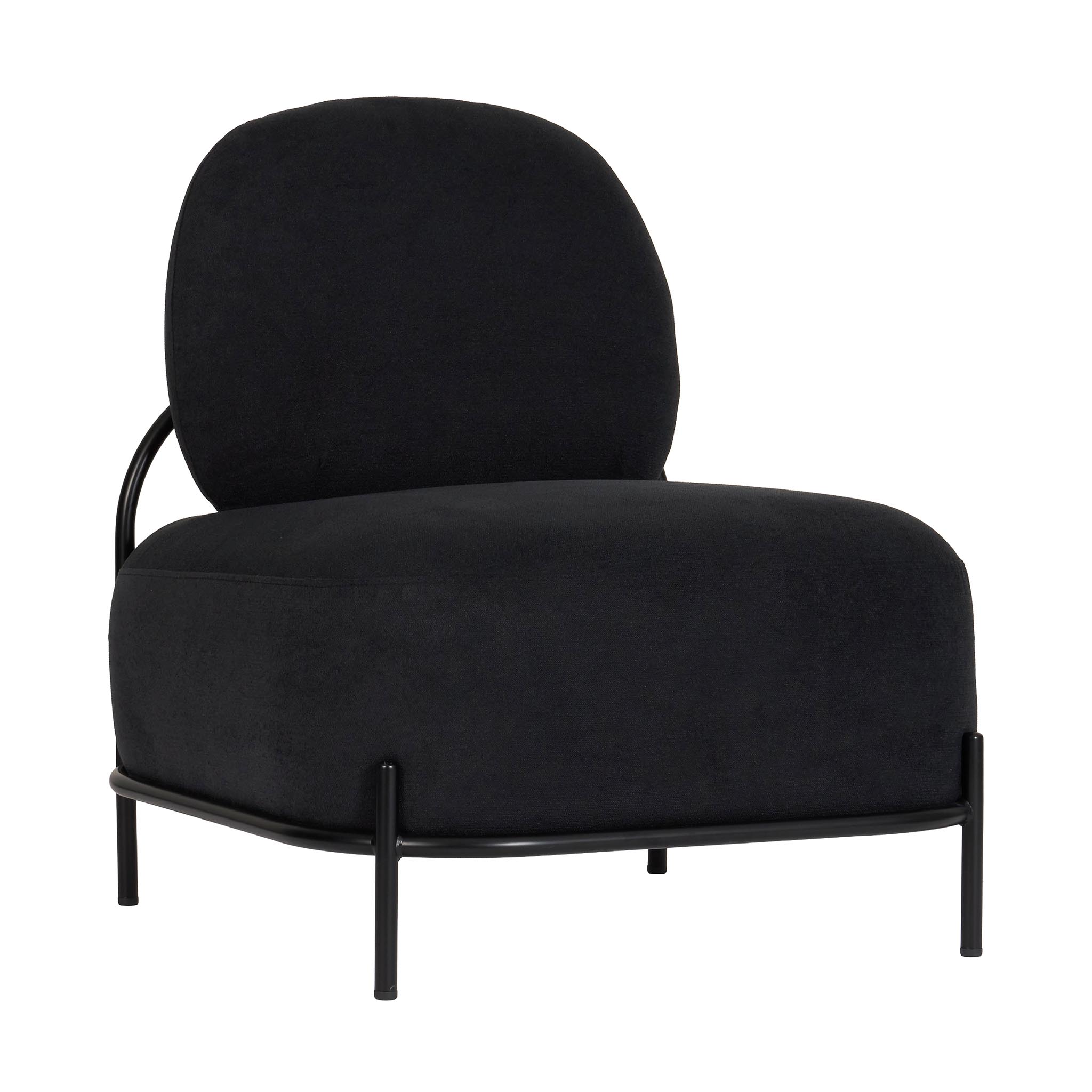 Temp One Seater Lounge Black