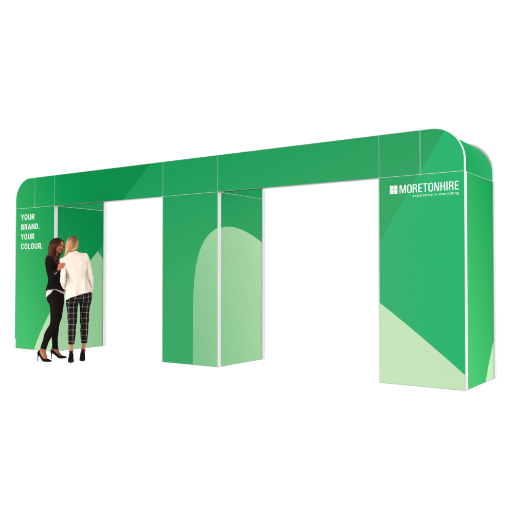 Curved Corner Double Arch Exhibition Entrance Feature