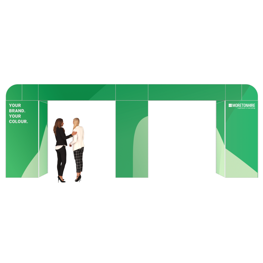 Curved Corner Double Arch Exhibition Entrance Feature