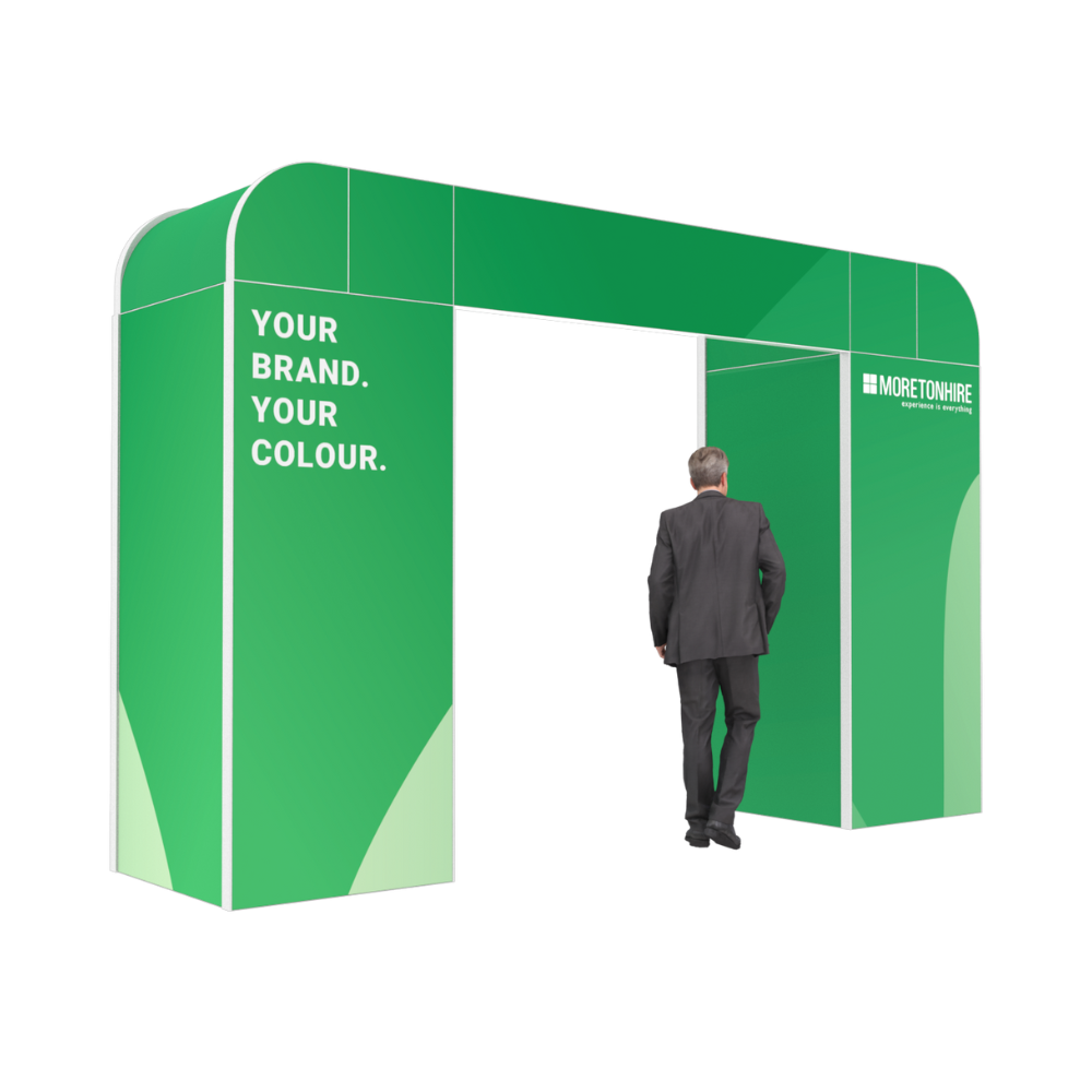 Curved Corner Single Arch Exhibition Entrance Feature
