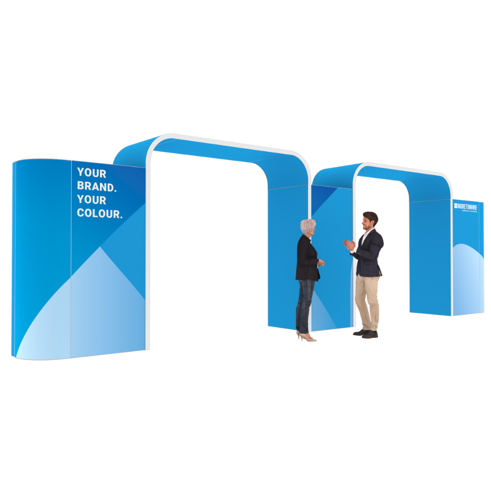 Curved Corner Double Arch Exhibition Entrance Feature