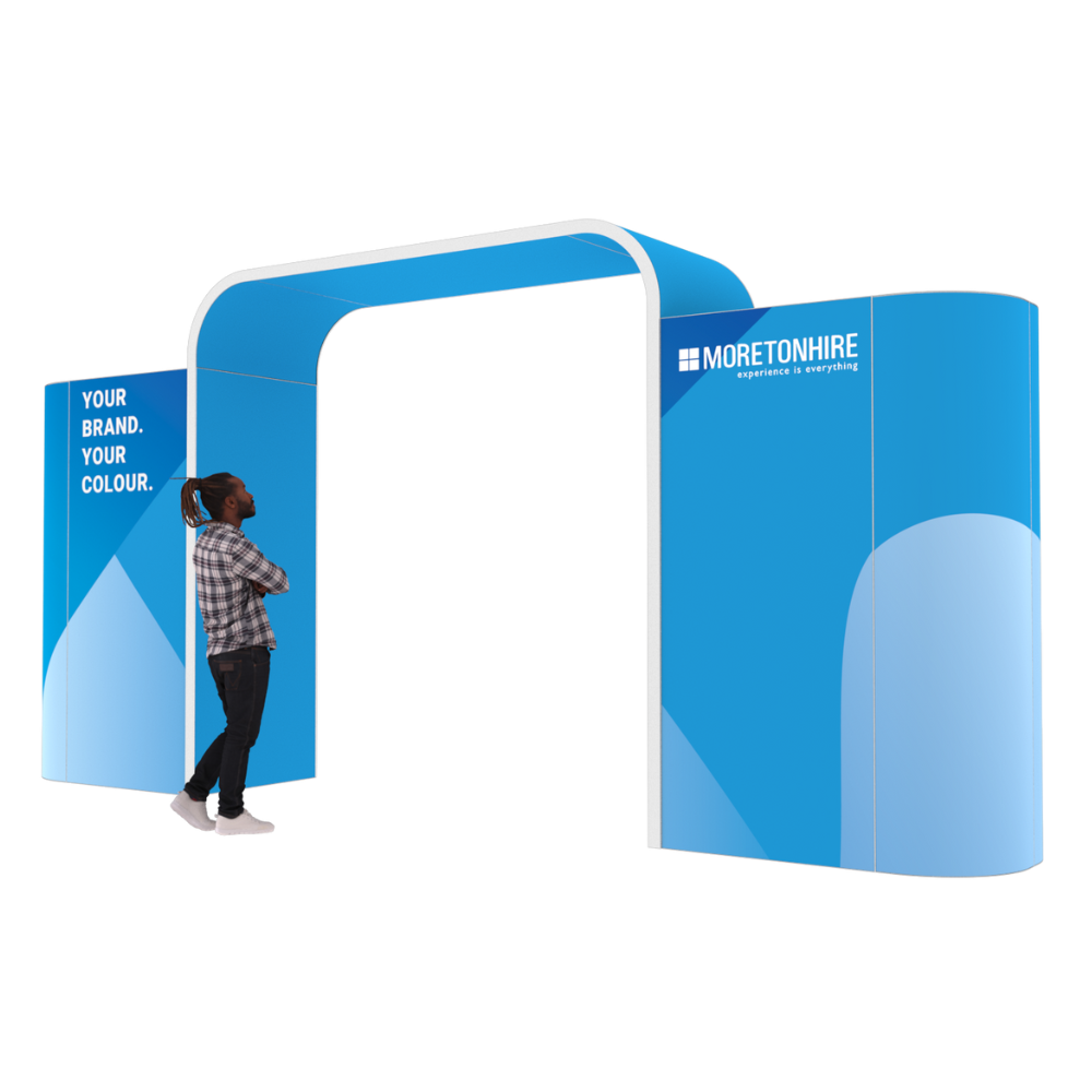 Curved Corner Single Arch Exhibition Entrance Feature