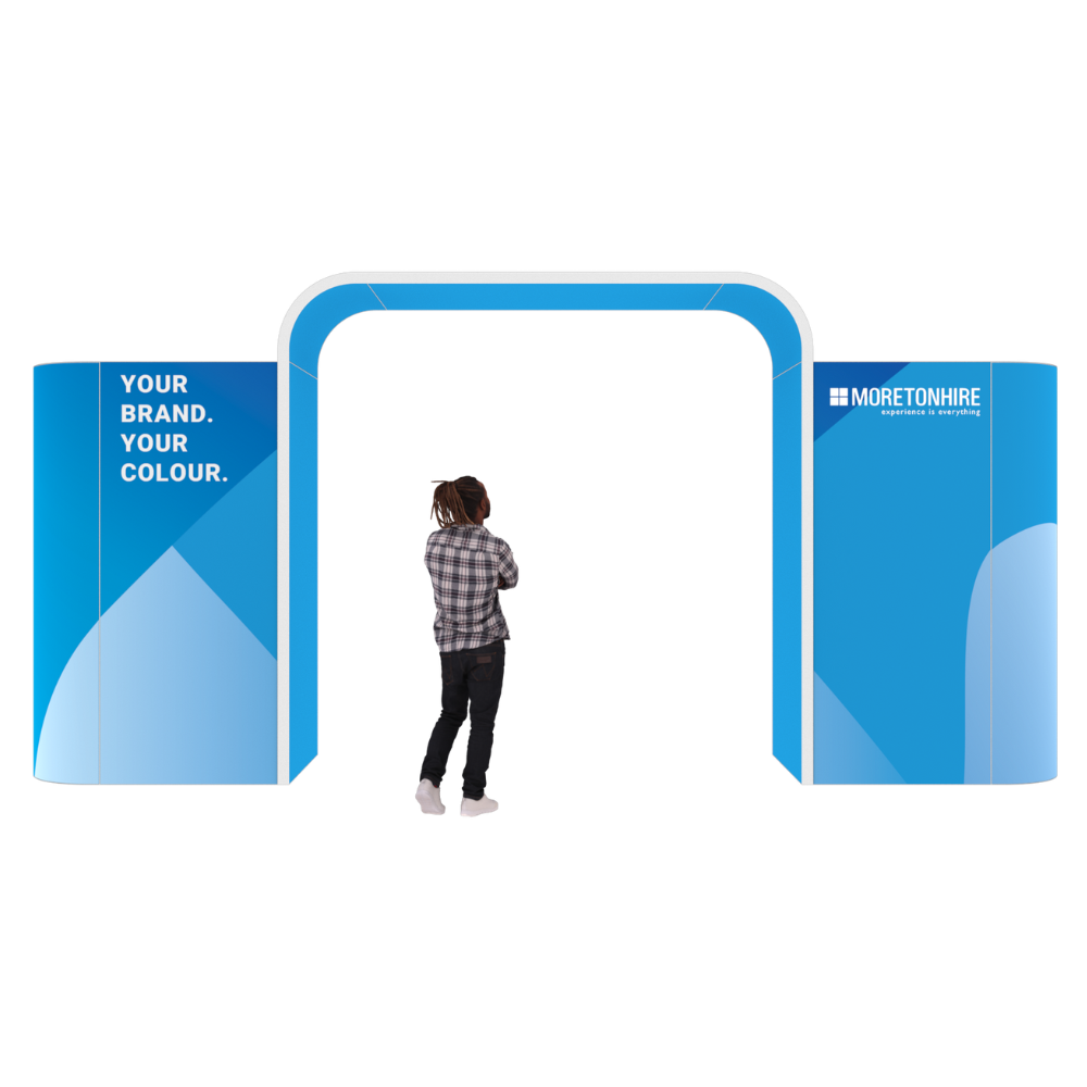 Curved Corner Single Arch Exhibition Entrance Feature