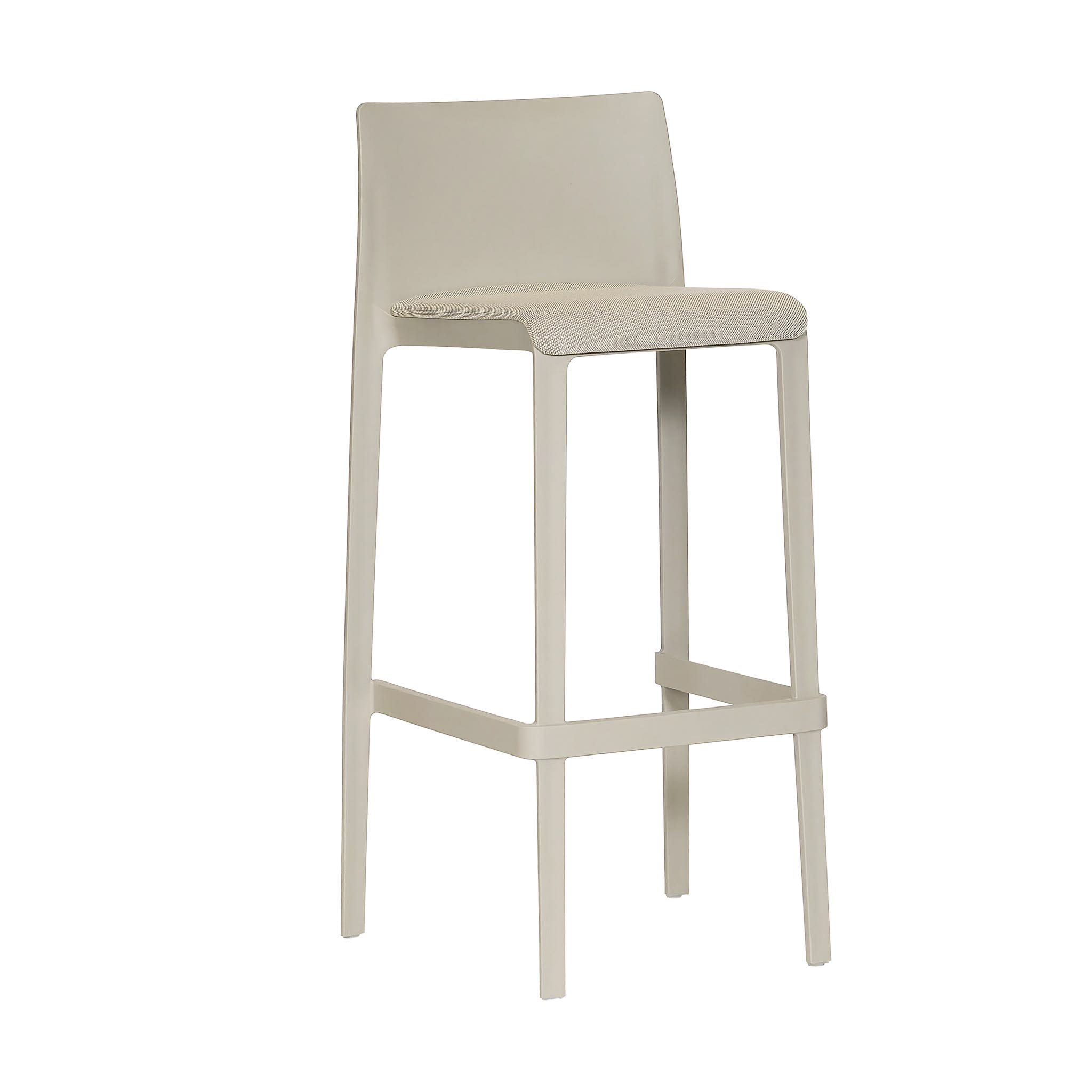 Volt Upholstered Stool Beige