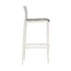Volt Upholstered Stool White Grey