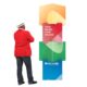 Custom Printed Stacked Signage Cubes