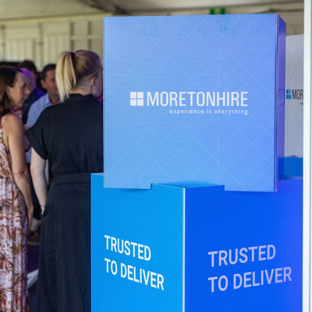 Custom Printed Stacked Signage Cubes