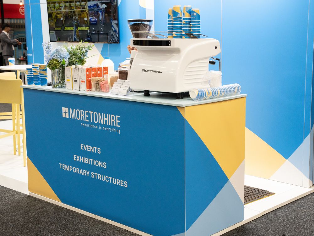 Reception and display counter hire