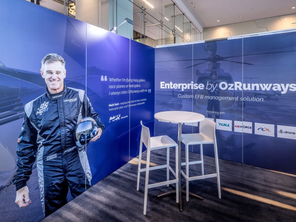 Exhibition graphic walling