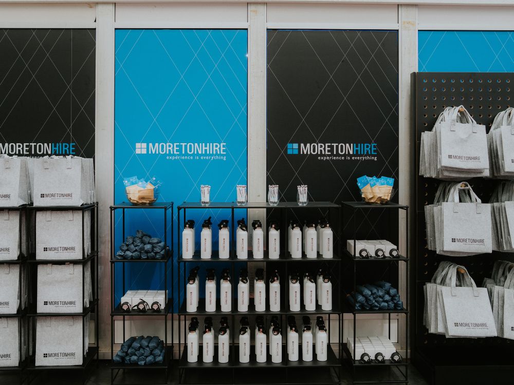 Product display and shelving hire