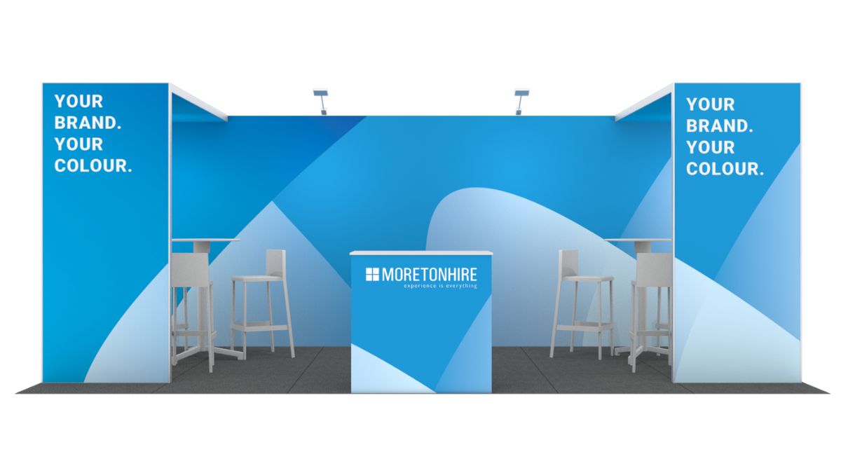 Ultra modular exhibition stand, 6m x 3m