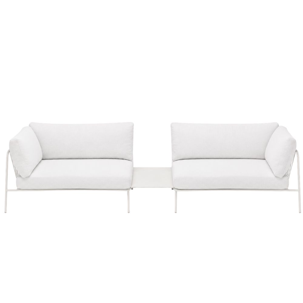 Nolita Double Lounge with Table White - Coming Soon