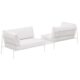 Nolita Double Lounge with Table White - Coming Soon